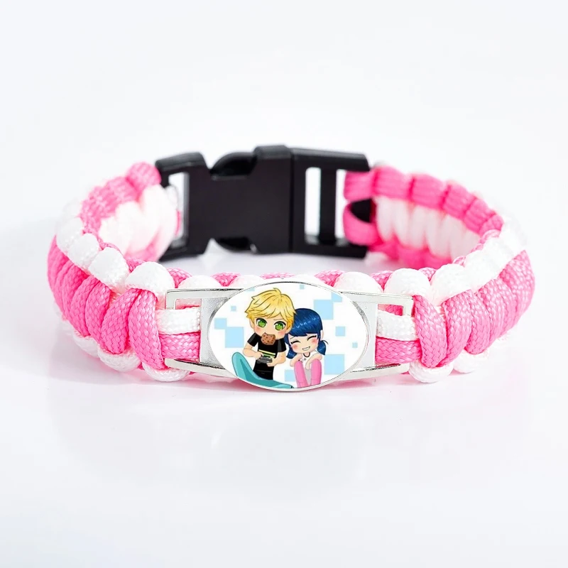 Kawaii الكرتون الخنفساء سحر سوار الوردي Paracord حبل الزجاج قبة أساور للنساء الفتيات مجوهرات الأزياء الحب هدايا Kawaii الكرتون الخنفساء سحر سوار الوردي Paracord حبل الزجاج قبة أساور للنساء الفتيات مجوهرات الأزياء الحب هدايا
