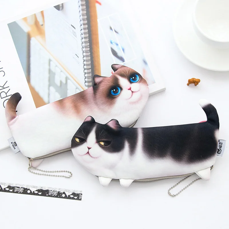 Пенал для кошек корейский estojo escolar Kawaii kalem kutusu школьные принадлежности trousse scolaire