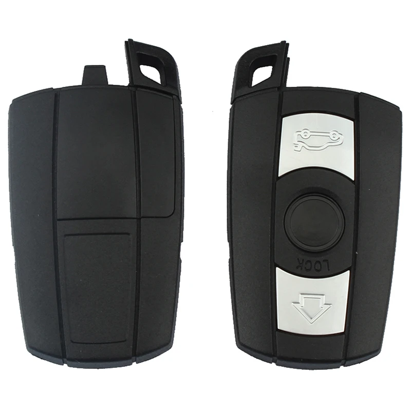 Mayitr 3 Buttons Remote Key Case Shell Key Blank for BMW 1 3 5 6 7 Series E90 E91 E93 Replacement Remote Key Shell Case