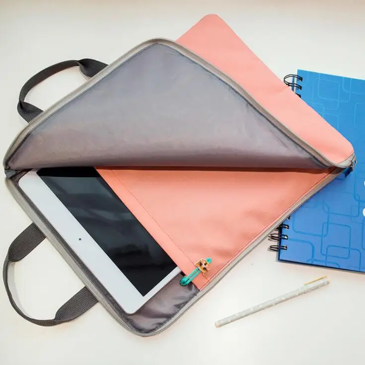 

Kawaii Multi-functional Waterproof Portable A4 File Folder Organizer Bag Storage Handbags For iPad Office School Stationery