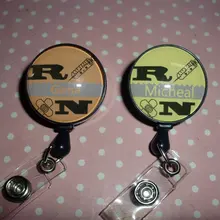 Персональная зарегистрированная медсестер выдвижная катушка ID значок 10 шт./партия