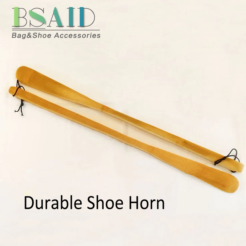 

BSAID Durable Bamboo Shoehorn Convenient Hanging Shoe Horns For Shoes Woman Men Professional Shoe Horn 55cm Shoe Spoon 1pcs/2pcs