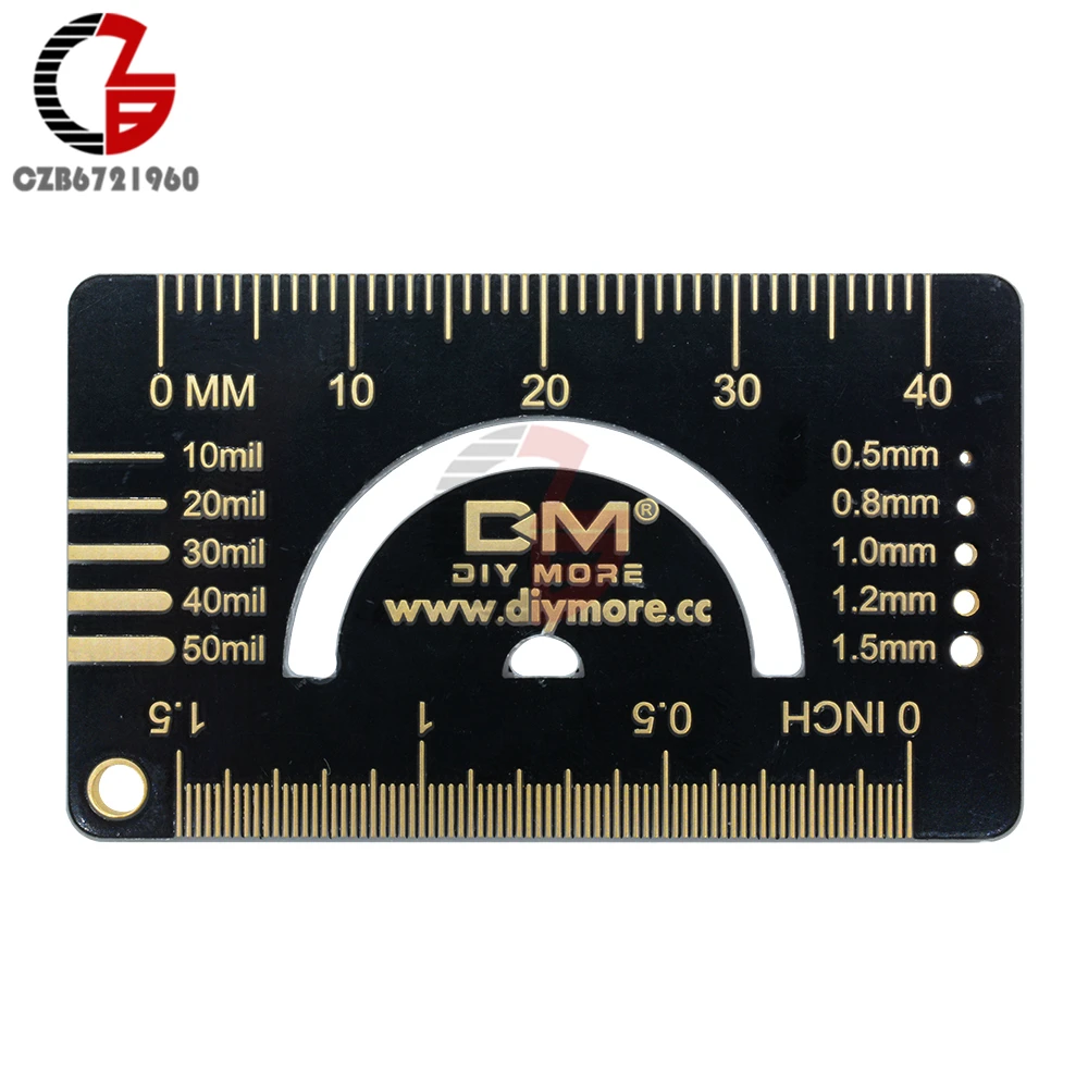 4 см 15 см Многофункциональный PCB линейка, измерительный инструмент резистор микросхема конденсатора IC SMD посылка блок для электронного инженера брелок