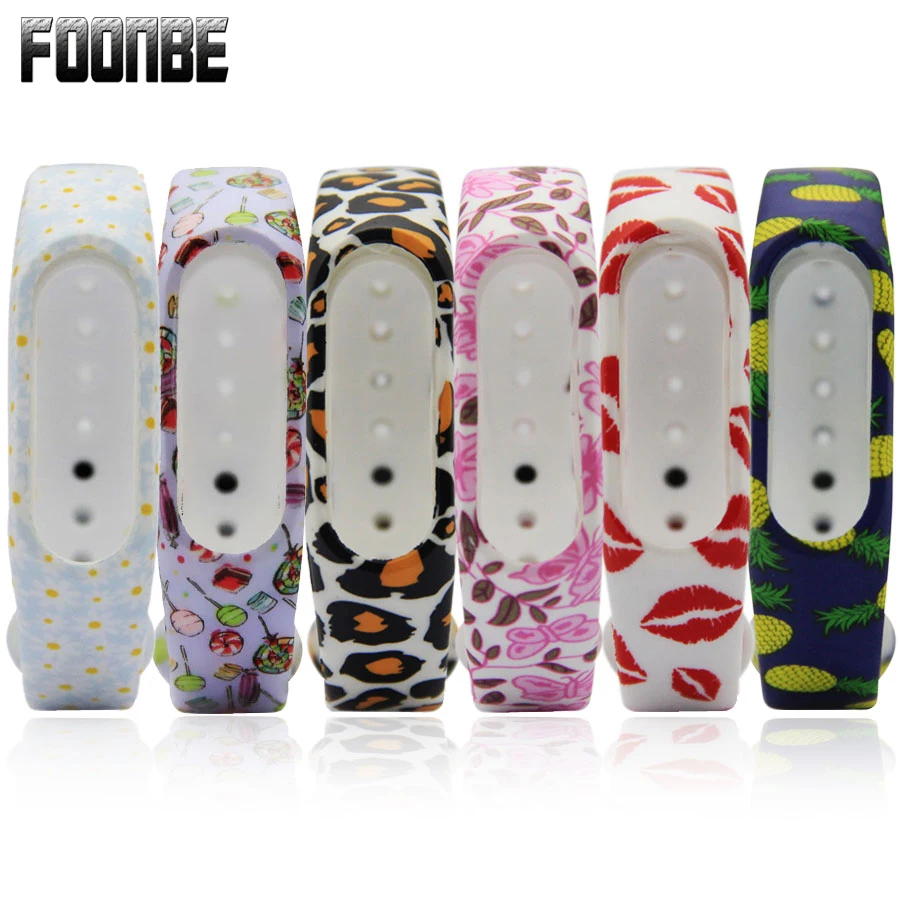 

For Mi Band 2 Pineapple Lips Replacement Strap for Xiaomi 2 Silicone Wristbands for MiBand 2 For Mi Band 2 Bracelet