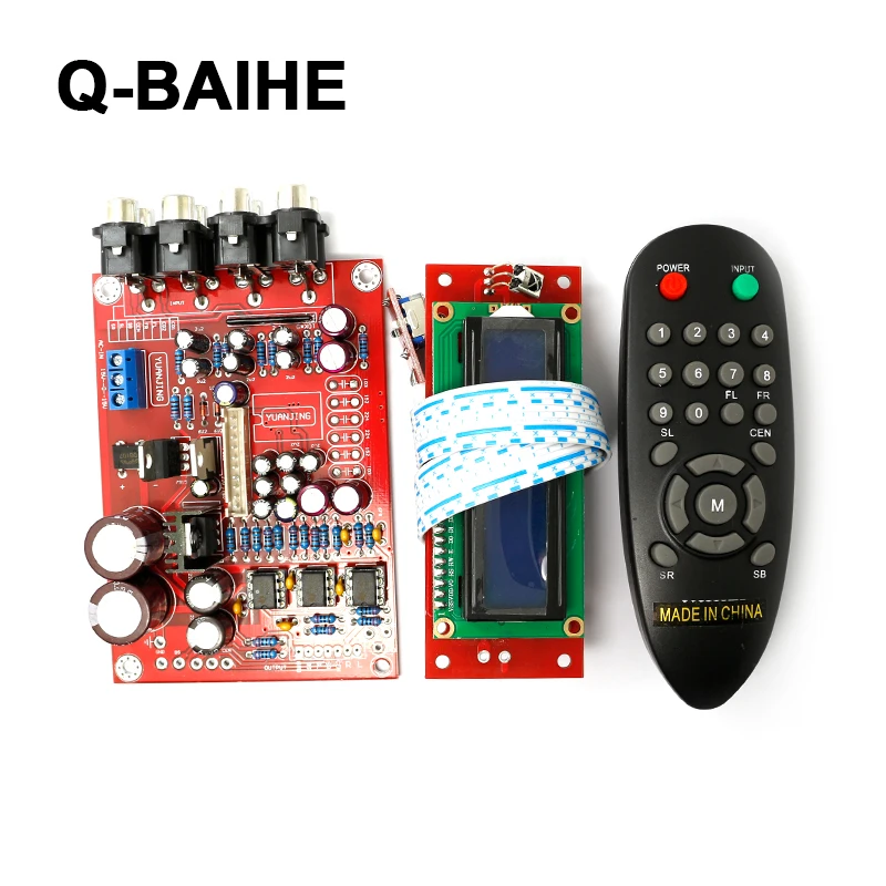 

M62446 + NE5532+ LCD dispaly Remote Control preamp board 5.1 pre-amp board+Volume controller 6-channel