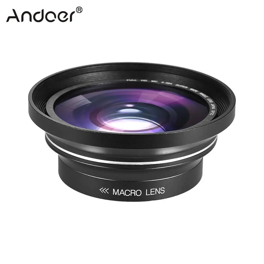 30 мм 37 0.39X Full HD широкоугольный макрообъектив для цифровой видеокамеры Ordro Andoer |
