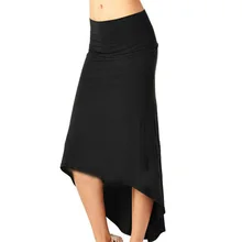 QA259 весна лето Женская Горячая Распродажа юбок Необычные модные юбки однотонные элегантные женские длинные юбки вечерние черные красные