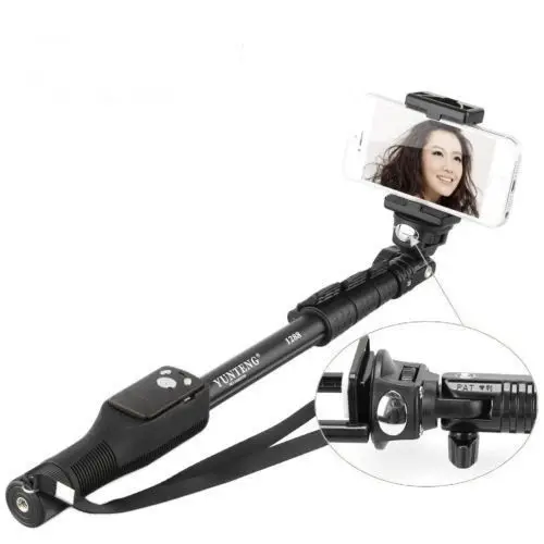 Mini Con Cable Selfie Palos Monopie C Disparador Temporizador Polo Teléfono Cámara Titular