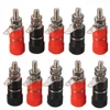 10pcs 4mm Red&Black Banana Socket Professional Binding Post Nut Banana Plug Jack Connector Nickel Plated For 4mm Banana Plug ► Photo 2/4