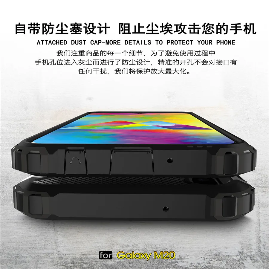 Чехол TRISEOLY для Samsung Galaxy M20 противоударный Прочный чехол M10 телефона|Сумки