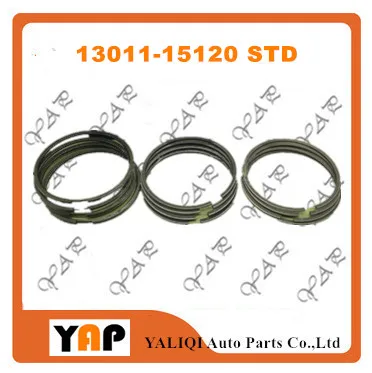 

New 5AFE STD Piston Ring Set FOR FITTOYOTA SOLUNA VIOS COROLLA AE100 AE110 5AFE 1.5L L4 13011-15120 13011-15100 1995-2005