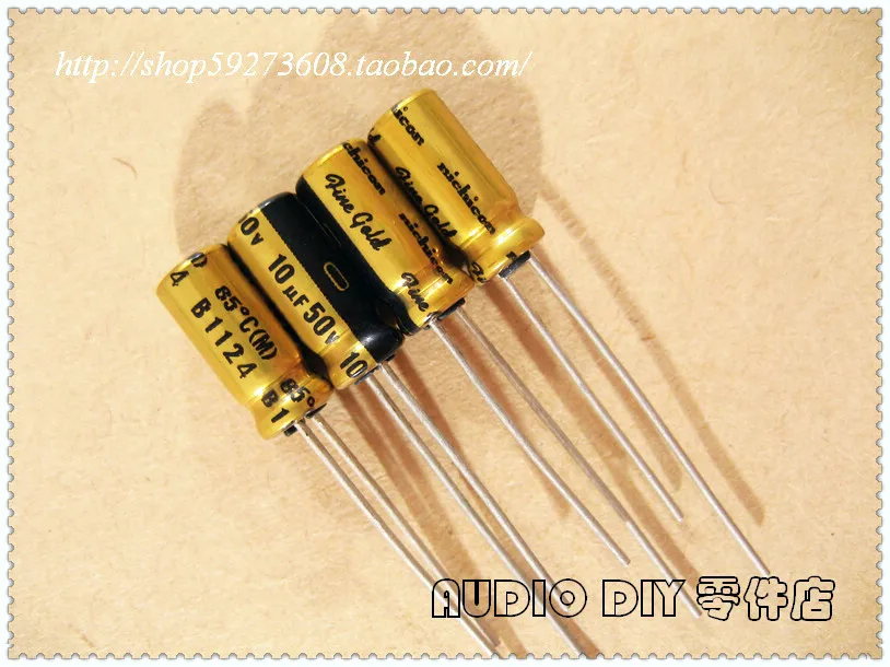 Eletrolíticos de Áudio Sale 50pcs Nichicon Ouro Fino Série fg 10uf 50v Capacitores Frete Grátis 2020 Hot 30pcs –