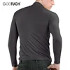 Mens Long Johns Tops Thermal Comfortable Warm Men's Turtleneck Thermo Underwear Tops Breathable Thin Plus Size Long johns 5109 ► Photo 3/6
