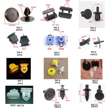 

TITIFXAN 100PCS S40 S60 S80 S90 LXC9 hybrid car door plate bumper fender seal strip plastic fastener clip box