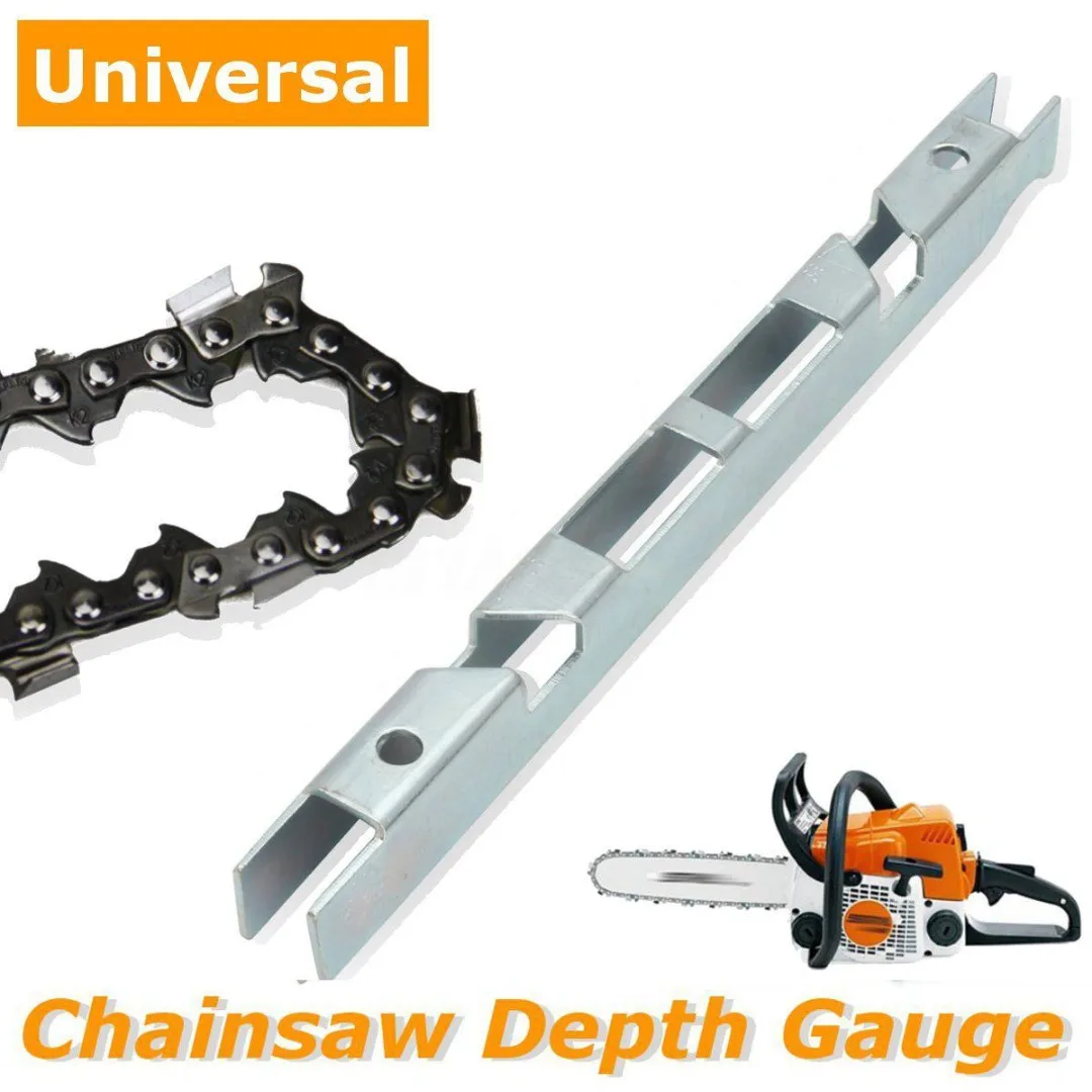 

Universal Chainsaw Chain Depth Gauge Guide Bar Groove Cleaner & File Guide Tool for 025-.040 Chainsaw Chain Depth Gauge