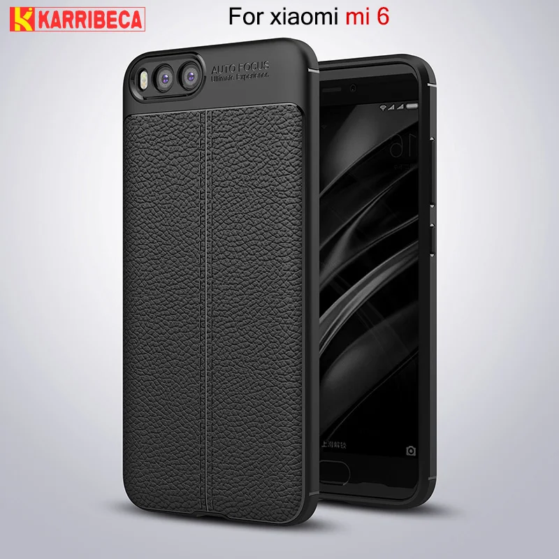Litchi leather silicone case xiaomi mi6 (12)
