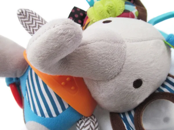 baby rattles 0-2years hanging toys for newborn boy girl infant toddler rattle bibi teether mirror grip ring cat elephant Fox