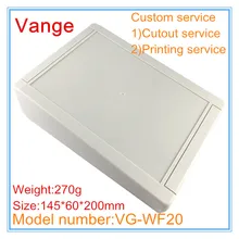 1 шт./лот экструдированного плесень корпус 145*60*200 мм IP54 ABS пластик распределительная коробка для усилителя выход Проект box