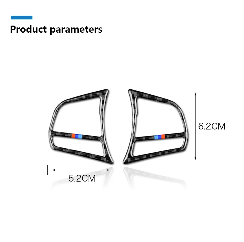 BMW F20 F21 F30 F34 F32 Accessories Interior Carbon Fiber Car Steering Wheel Buttons Stickers Cover Trim Decoration (12)