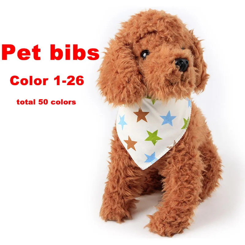 

Reversible Cotton Pet Bibs Bandanas Accessories Feeding Cloth for Newborn Dogs Cats Puppy Saliva Towel Scarf Baby Boys Girls Bib