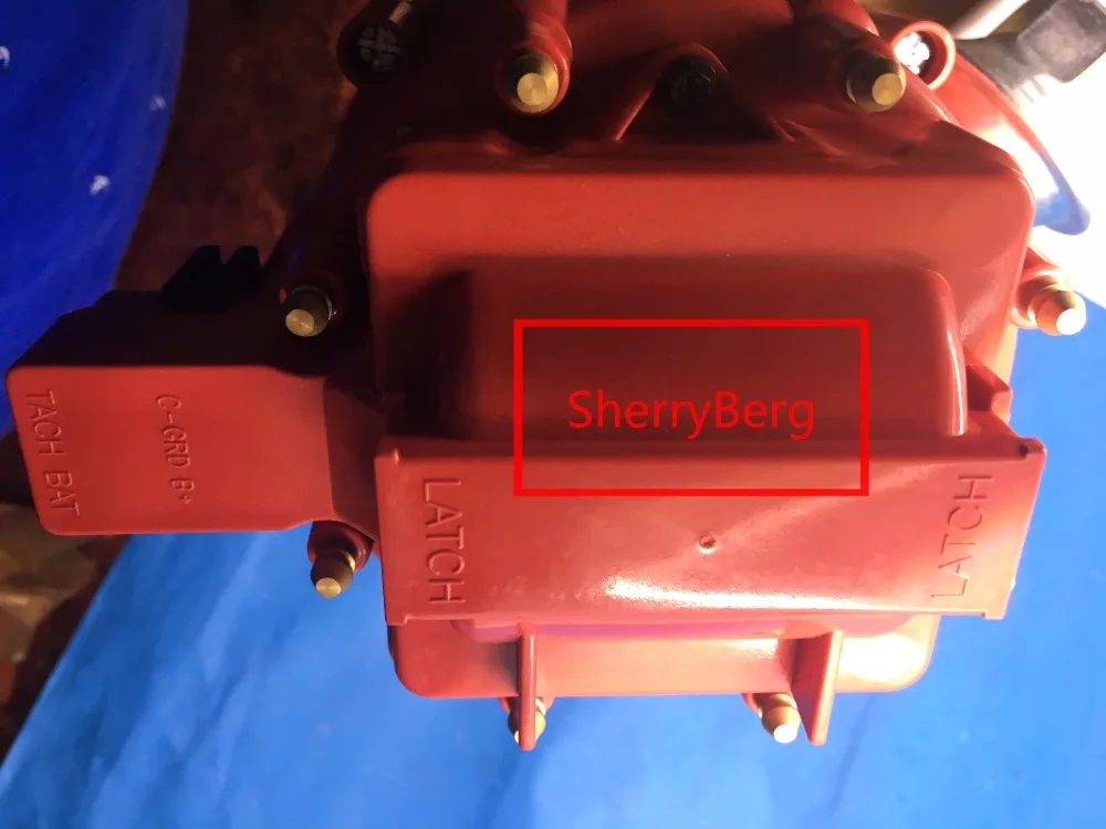 One Wire HEI Distributor 352 360 390 406 427 428 Red Cap For Ford BBF FE V8 50K