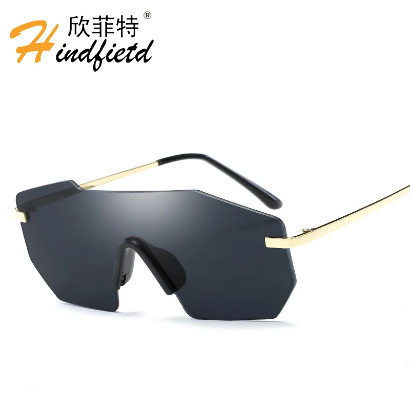 HINDFIELD Top Famous Luxury Brand Designer Sunglasses Men Fashion Male