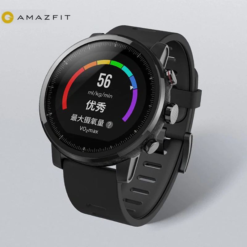 Amazfit Stratos Смарт-часы приложение Ver 2 для женщин и мужчин gps PPG монитор сердечного ритма 5ATM водонепроницаемый Встроенный музыкальный спортивный Смарт-часы