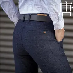 Тан прохладно бренд 2019 Бизнес высококачественные классические Для Мужчин's Повседневное мужские брюки Повседневное брюки Бизнес прямые