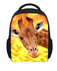 Новый 12 дюймов Детский рюкзак животных жираф печати дети рюкзак для школы обувь девочек милые ребенок, начинающий ходить Kindergaerten школьный