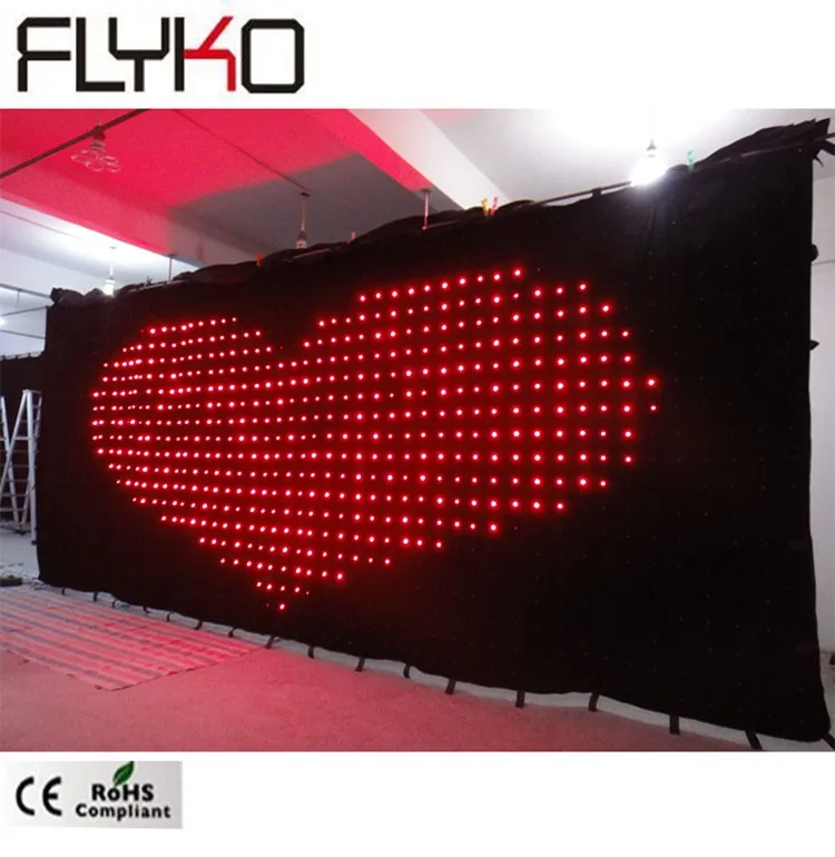 High quality P15cm 3m*8m flexible led stage backdropin Stage Lighting