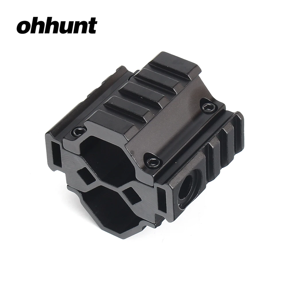 

ohhunt Universal Tactical Tri-rail Shot~gun Barrel Mount 3 Slots For 12 Gauge Mossberg 500 Remington 870 with QD Sling Swivel