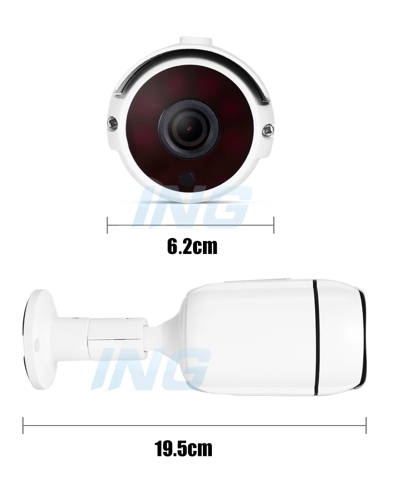 HD Водонепроницаемая 1080P наружная ip камера 2.0MP 6 Массив светодиодная