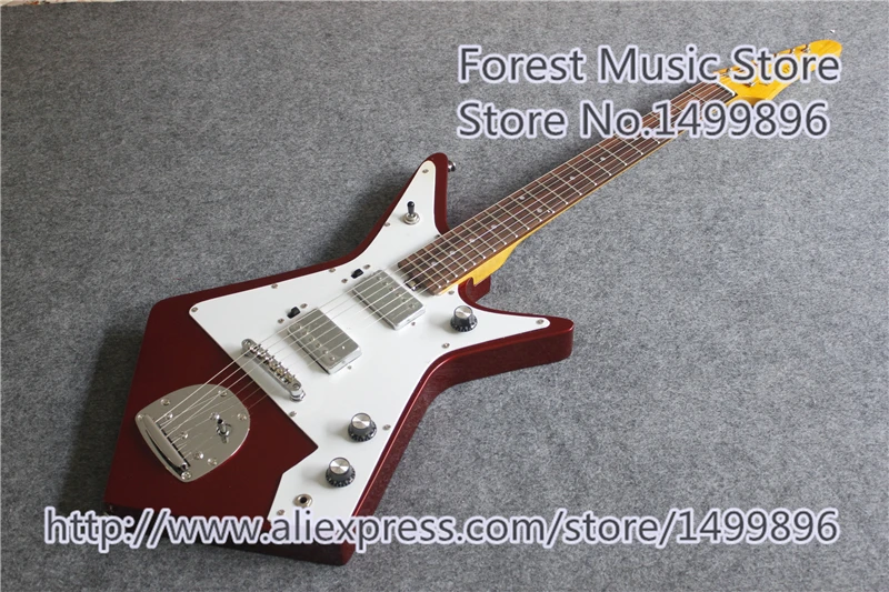 

Chinese Custom Shop Metallic Red Finish Electric Guitars Solid Mahogany Electric Guitar For Sale