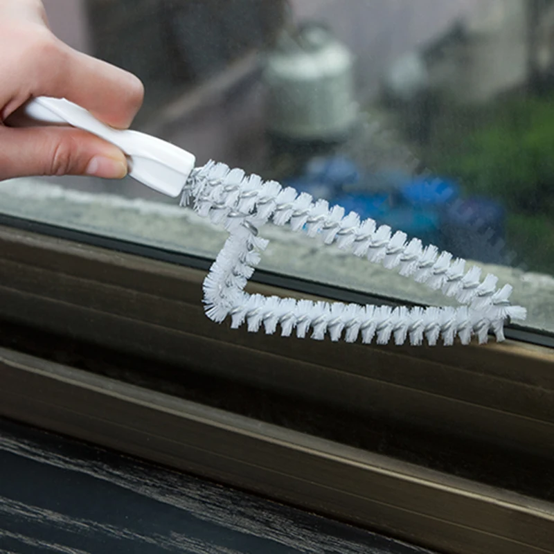 Hand held Slit Trench Doors Groove Window Cleaning Brush