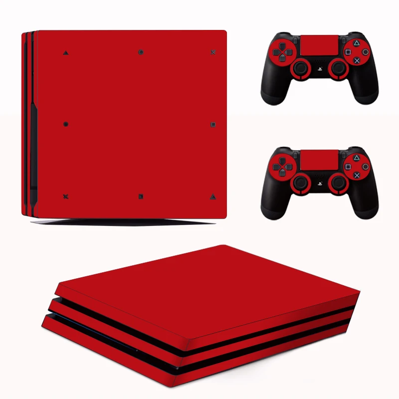 Сплошной цвет наклейка консоли кожного покрова для Playstation 4 Pro консоль PS4 наклейки
