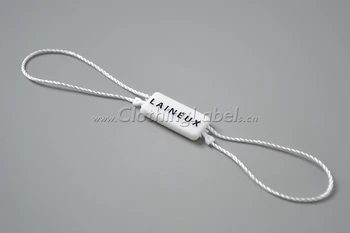 

Custom hang tag string, plastic seal, attach to hang tags, contact me for cheap shipping cost.