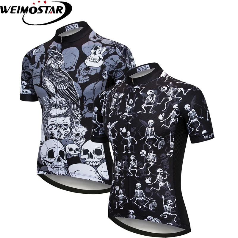 skull cycling jersey