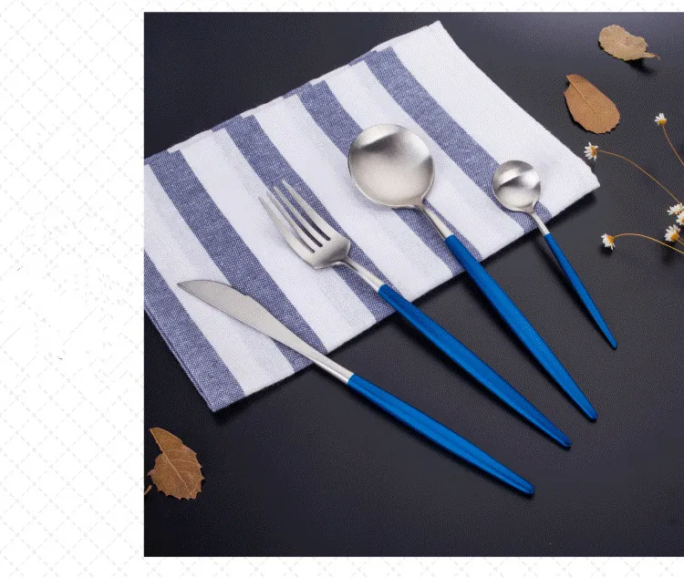 4 шт./компл., набор ножей вилка столовые приборы из нержавеющей стали, Набор подарочных столовых приборов, кухонные столовые приборы PM 004