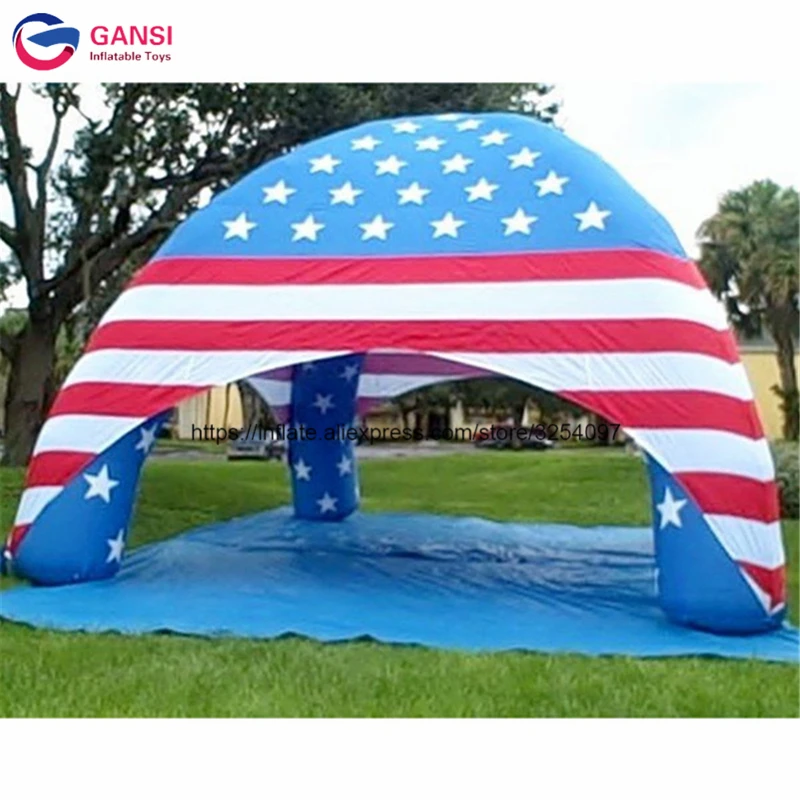  Outdoor promotional events 4 legs inflatable spider tent8m inflatable garage tent for sun shelter