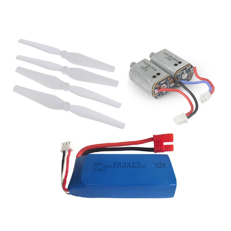 

Crash Pack for Syma X8C / X8W / X8G RC Quadcopter Spare Parts Accessories Bag Propellers & Motor & Battery