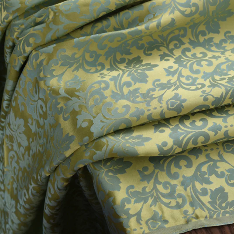 Heavy jacquard silk cotton fabric fabric dyed jacquard silk fabric 1.14 m wide 28 m m 65 yuan m