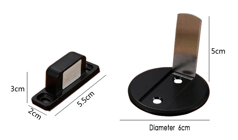 NAIERDI корпус из оцинкованного сплава напольный ограничитель открывания двери с магнитом дверные остановки пол всасывания держатель двери для мебель для дома