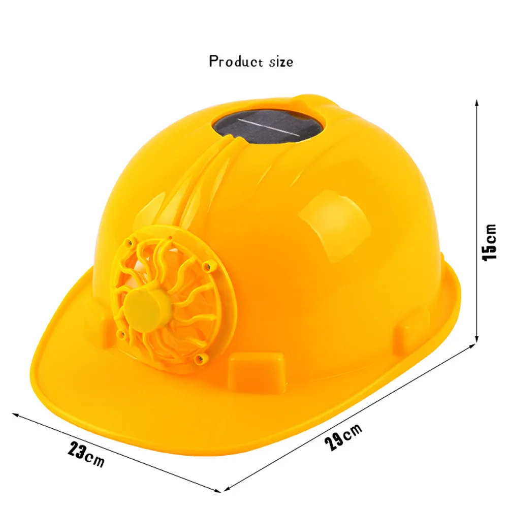 [Прямая ] конечная Солнечная Вентилятор охлаждения безопасности шлем работы жесткий колпачок головной убор летняя шляпа