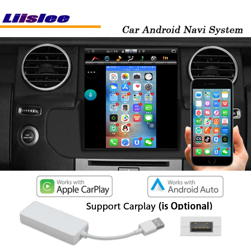 Clearance Liislee Car Android For Land For Rover Discovery 4 LR4 2009~2016 Original style Carplay GPS Nav Map Navigation System Multimedia 5