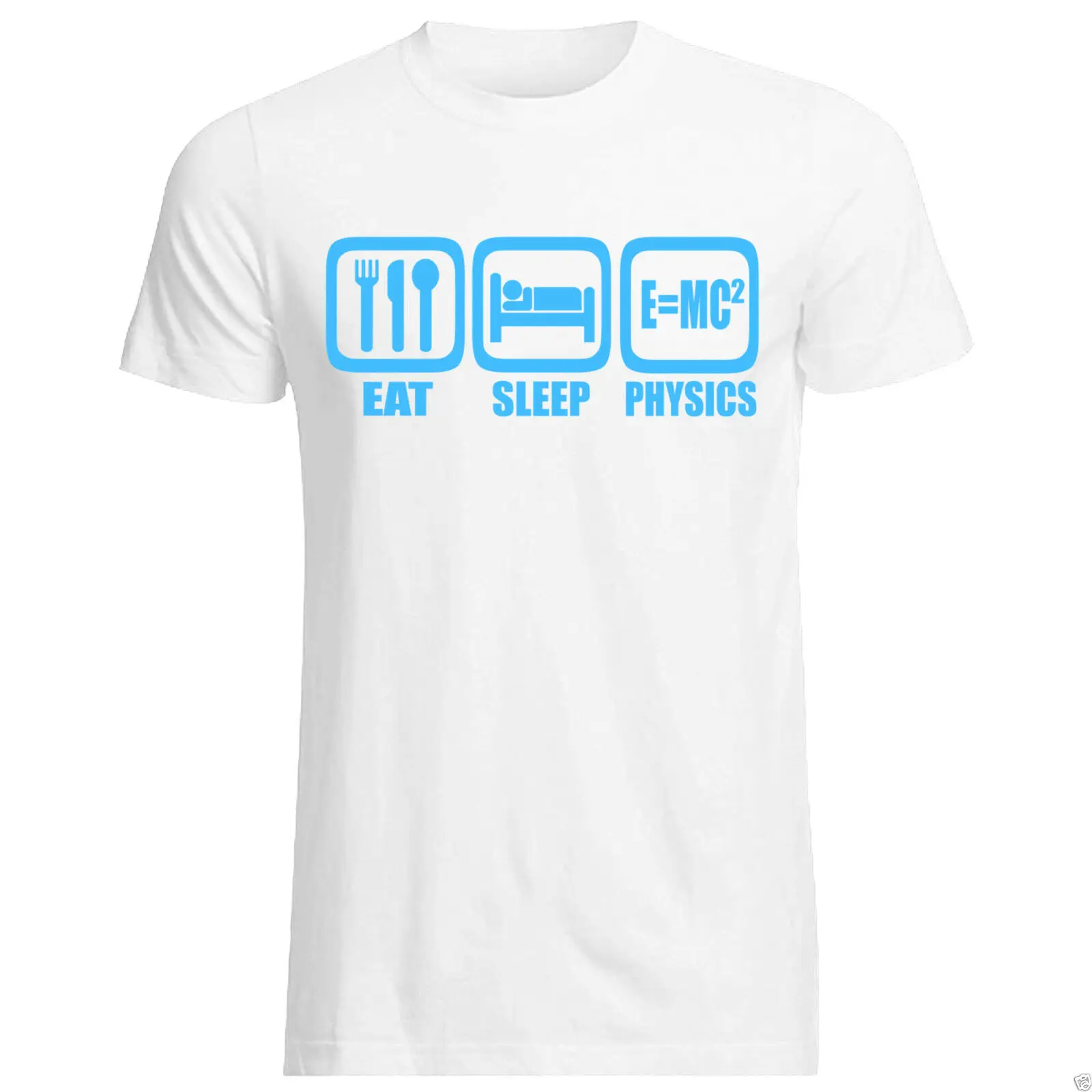 EAT SLEEP PHYSICS футболка всех размеров в стиле хип хоп harajuku Забавные футболки|Футболки|