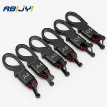 Автомобильный Стайлинг эмблема значок брелок кольцо аксессуары для Audi A3 A4 A5 A6 A8 TT Q5 Q7 брелок
