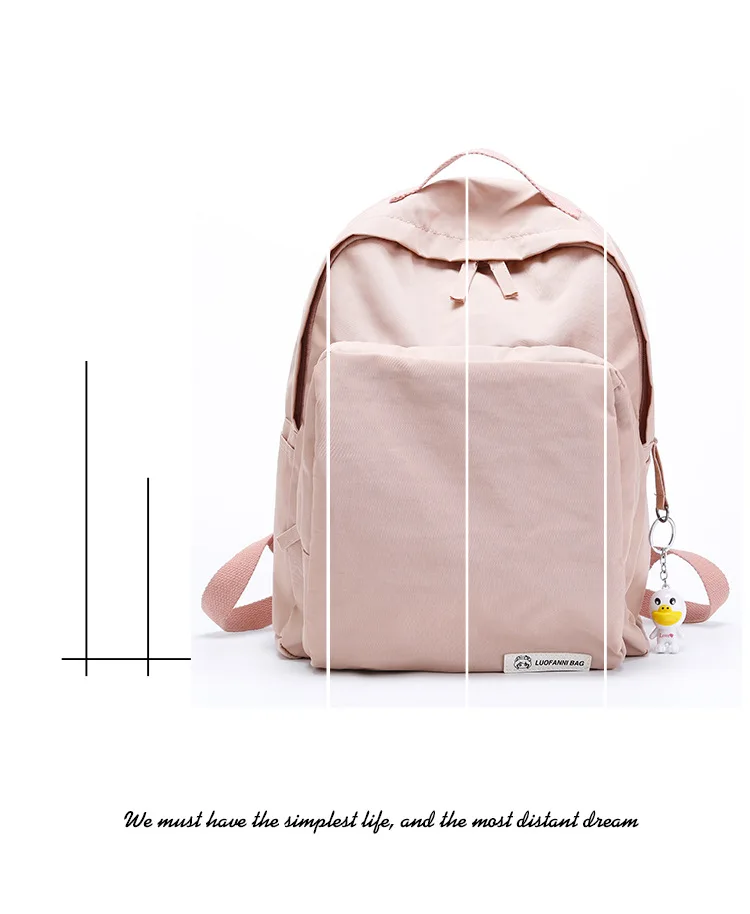 estudante mochila feminina para noteboot lona à