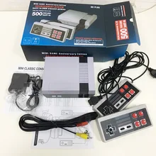 8-битная ретро-классическая игровая консоль MiniNes, встроенные 500/620 игр, семейный ТВ, ручные двойные геймпады, плеер(2/4 кнопок), AV порт