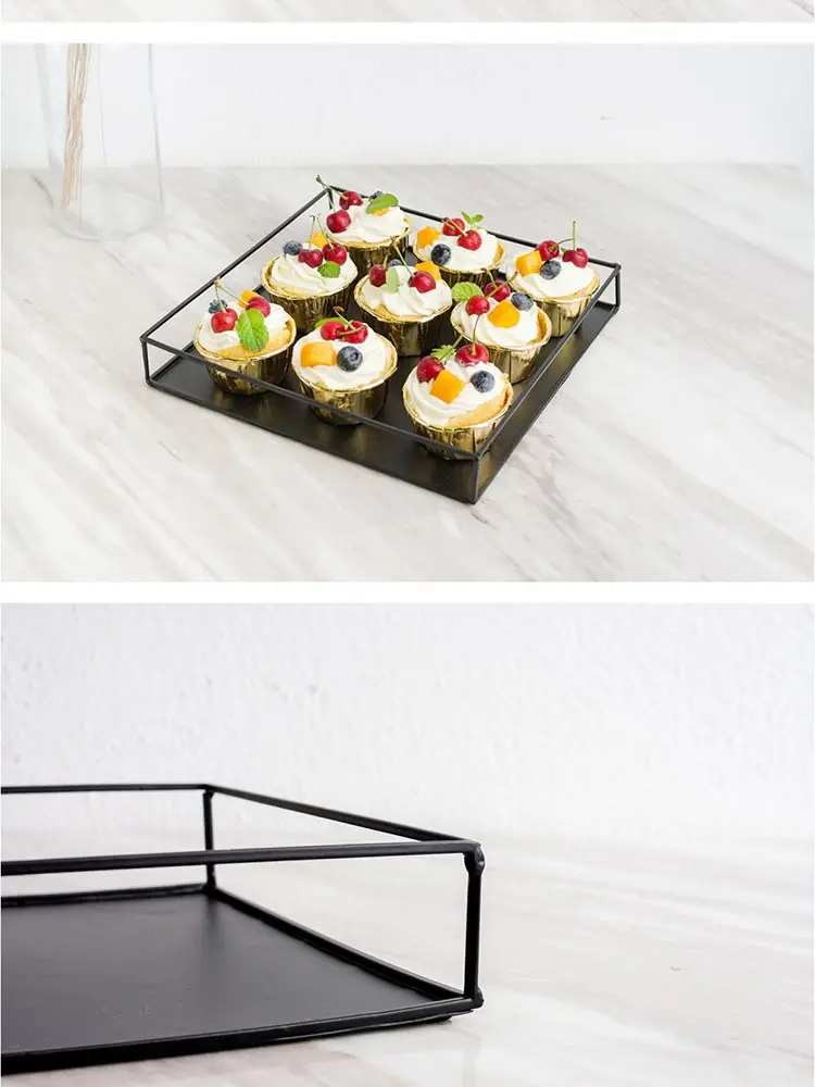13 типов черный цвет Свадебный день рождения набор для домашней вечеринки украшения стола подставки для пирога десерт из кекса лоток для еды подставки для выпечки