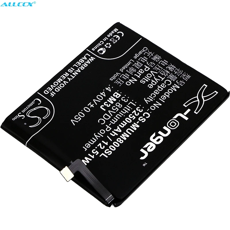 Аккумулятор Cameron Sino 3250 мАч BM3J для Xiaomi M1808D2TC M1808D2TE M1808D2TG Mi 8 Lite Youth|Аккумуляторы
